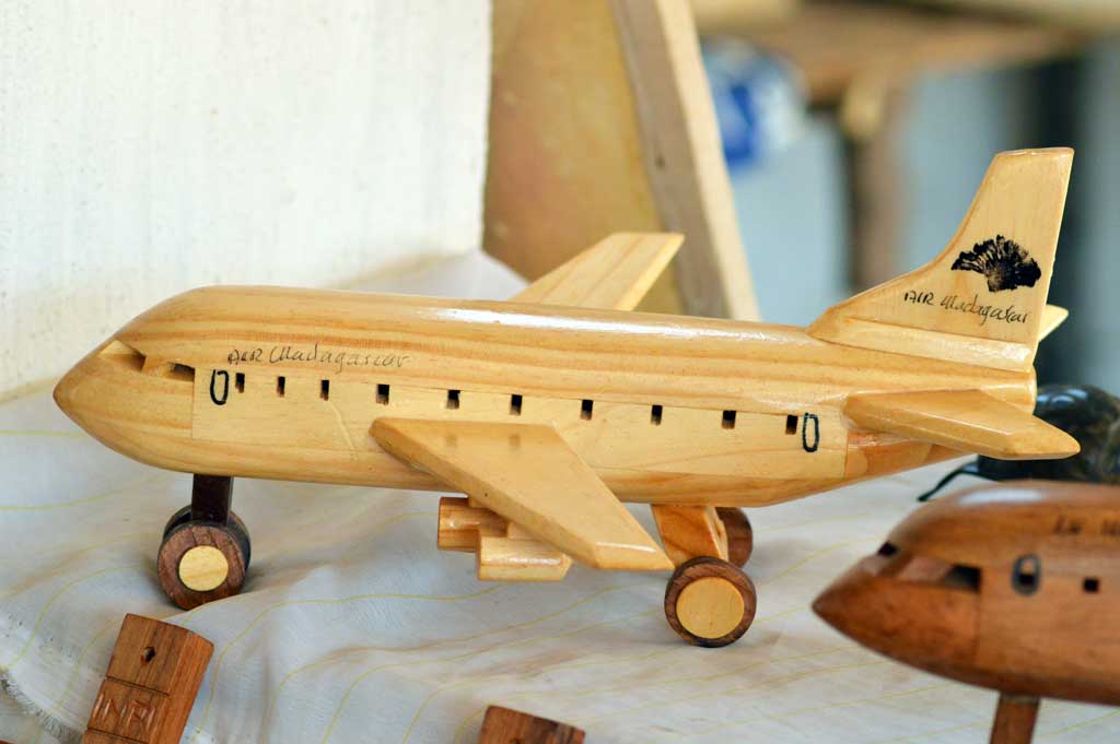 Personalized wooden toy plane